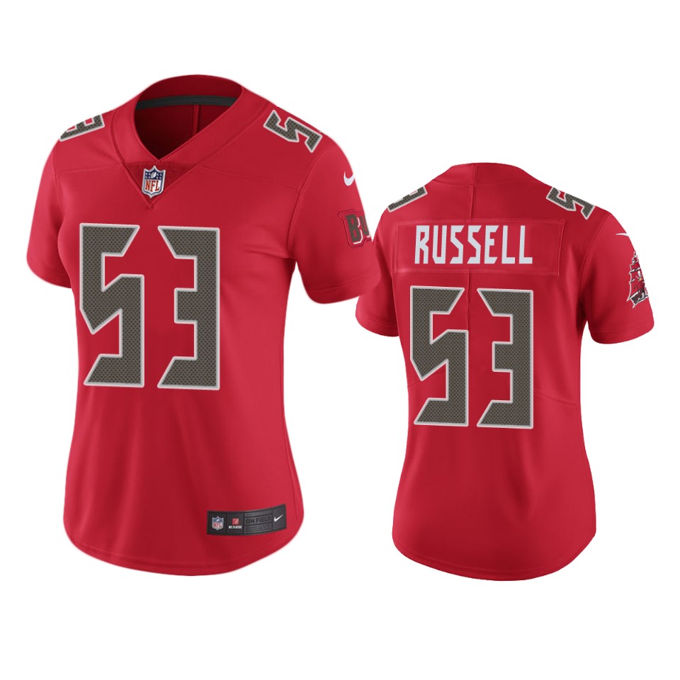 Tampa Bay Buccaneers WOMEN Nike NFL Color Rush Limited 53 Chapelle Russell Red Jersey